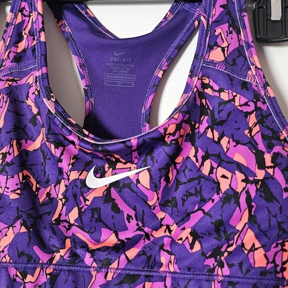 Nike Dri Fit victory racerback non-padded 80's gym compression sports bra - Picture 4 of 5